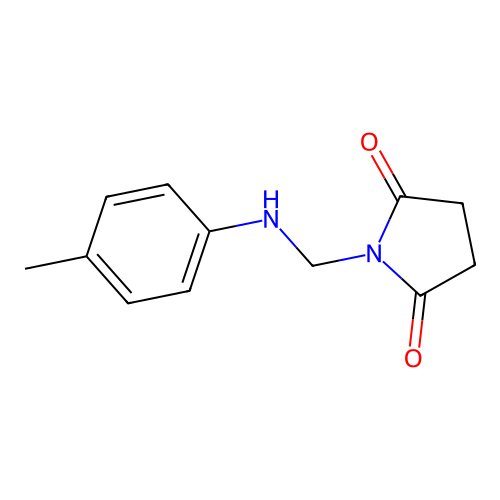 1-((p-Tolylamino)methyl)pyrrolidine-2,5-dione structure