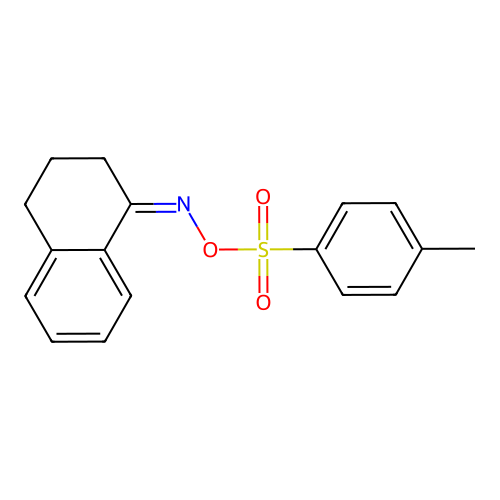 [(Z)-3,4-dihydro-2H-naphthalen-1-ylideneamino] 4-methylbenzenesulfonate structure