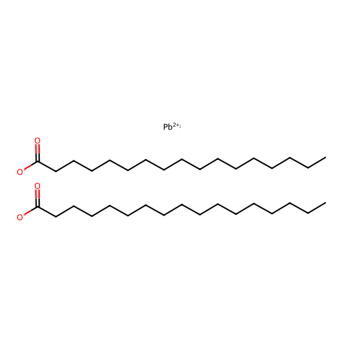 Bis(heptadecanoate);lead(2+) structure