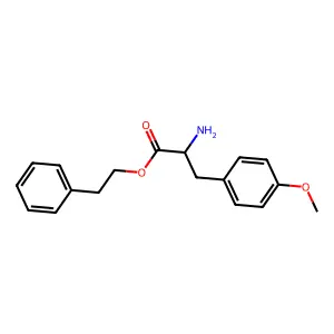 Phenethyl 2-amino-3-(4-methoxyphenyl)propanoate structure