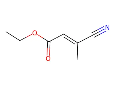 ethyl (E)-3-cyanobut-2-enoate structure