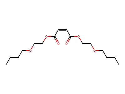 Bis(2-butoxyethyl) but-2-enedioate structure