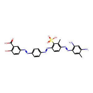 (3Z)-3-[[4-[4-(2,4-DIAMINO-5-METHYL-PHENYL)DIAZENYL-3-METHYL-2-SULFO-PHENYL]DIAZENYLPHENYL]HYDRAZINYLIDENE]-6-OXO-CYCLOHEXA-1,4-DIENE-1-CARBOXYLIC ACID structure