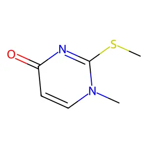 1H-4-Pyrimidinone, 1-methyl-2-methylthio- structure