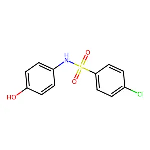 4-chloro-N-(4-hydroxyphenyl)benzenesulfonamide structure