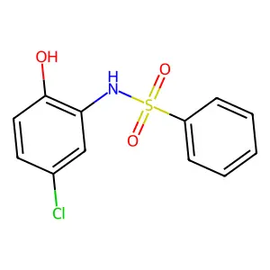 N-(5-chloro-2-hydroxyphenyl)benzenesulfonamide structure