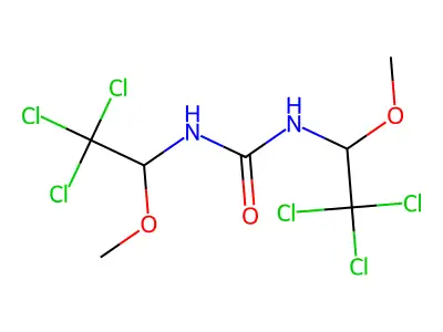 1,3-Bis(2,2,2-trichloro-1-methoxyethyl)urea structure