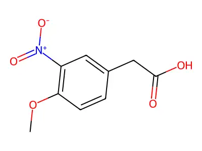 2-(4-Methoxy-3-nitrophenyl)acetic acid structure