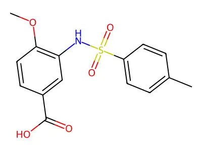 4-Methoxy-3-{[(4-methylphenyl)sulfonyl]amino}benzoic acid structure