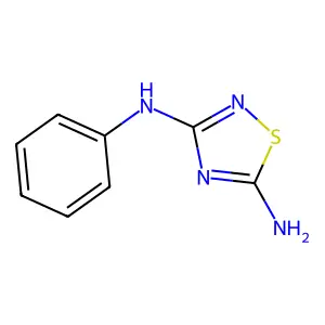 N~3~-phenyl-1,2,4-thiadiazole-3,5-diamine structure