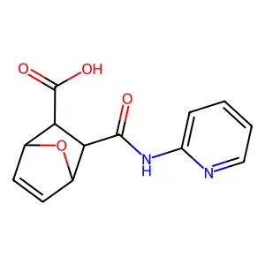 3-(Pyridin-2-ylcarbamoyl)-7-oxabicyclo[2.2.1]hept-5-ene-2-carboxylic acid structure