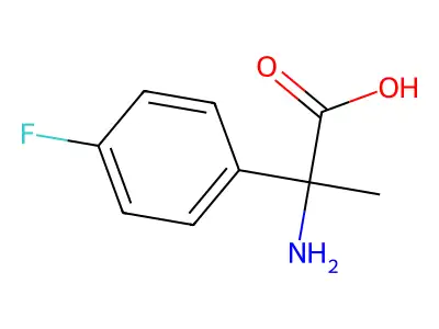 2-Amino-2-(4-fluoro-phenyl)-propionic acid structure