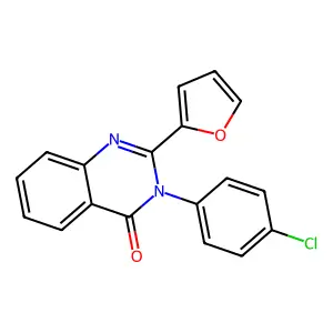 3-(4-Chlorophenyl)-2-(furan-2-yl)quinazolin-4-one structure