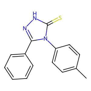 4-(4-methylphenyl)-5-phenyl-4H-1,2,4-triazole-3-thiol structure