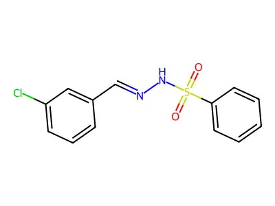 N'-[(3-chlorophenyl)methylidene]benzenesulfonohydrazide structure