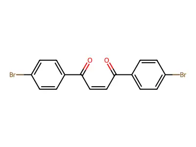 (2Z)-1,4-bis(4-bromophenyl)but-2-ene-1,4-dione structure