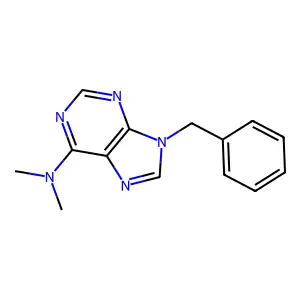 9-Benzyl-6-dimethylaminopurine structure