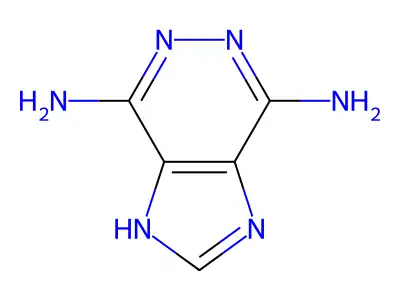 1H-Imidazo(4,5-d)pyridazine-4,7-diamine structure