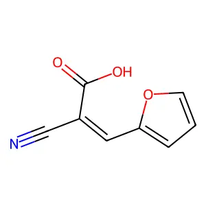 2-Cyano-3-(2-furyl)acrylic acid structure