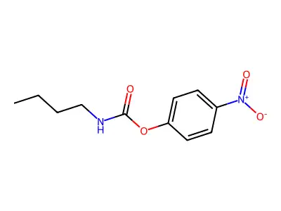 4-nitrophenyl N-butylcarbamate structure