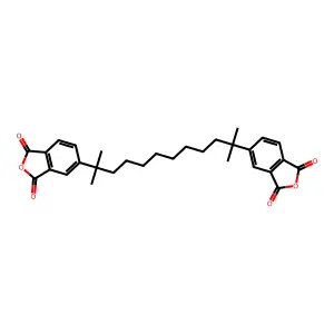 1,3-Isobenzofurandione, 5,5'-(1,1,10,10-tetramethyl-1,10-decanediyl)bis- structure