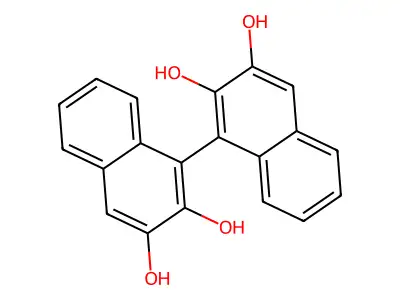 2,2',3,3'-Tetrahydroxy-1,1'-binaphthyl structure