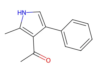 1-(2-methyl-4-phenyl-1H-pyrrol-3-yl)ethanone structure