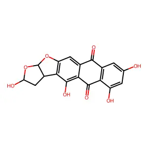 versicolorin A hemiacetal structure