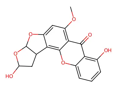 17-Hydroxy-16,17-dihydrosterigmatocystin structure