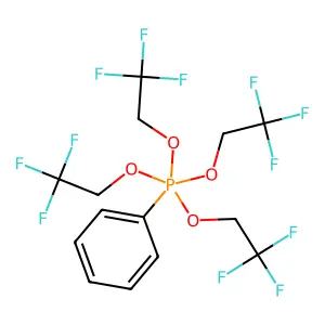 Phenyltetrakis(2,2,2-trifluoroethoxy)phosphorane structure
