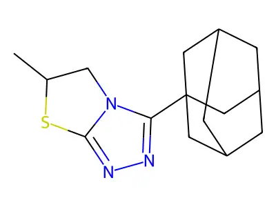 3-(1-Adamantyl)-6-methyl-5,6-dihydro[1,3]thiazolo[2,3-c][1,2,4]triazole structure