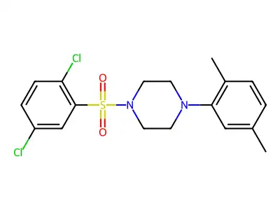 1-[(2,5-Dichlorophenyl)sulfonyl]-4-(2,5-dimethylphenyl)piperazine structure