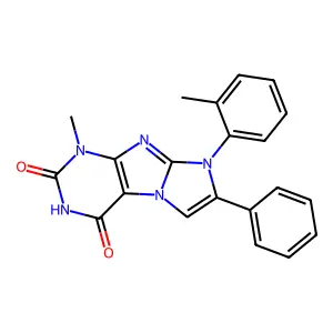 1-methyl-7-phenyl-8-(o-tolyl)-1H-imidazo[2,1-f]purine-2,4(3H,8H)-dione structure