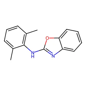 N-(2,6-dimethylphenyl)-1,3-benzoxazol-2-amine structure