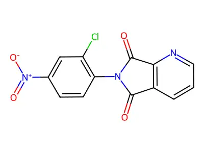 6-(2-Chloro-4-nitrophenyl)pyrrolo[3,4-b]pyridine-5,7-dione structure