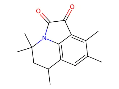 4,4,6,8,9-Pentamethyl-5,6-dihydro-4H-pyrrolo[3,2,1-ij]quinoline-1,2-dione structure