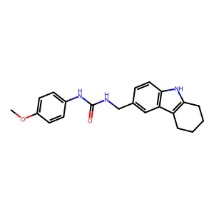 1-(4-methoxyphenyl)-3-(6,7,8,9-tetrahydro-5H-carbazol-3-ylmethyl)urea structure