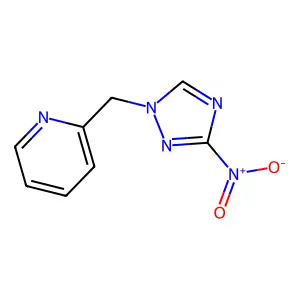 2-[(3-nitro-1H-1,2,4-triazol-1-yl)methyl]pyridine structure