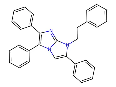 1-phenethyl-2,5,6-triphenyl-1H-imidazo[1,2-a]imidazole structure