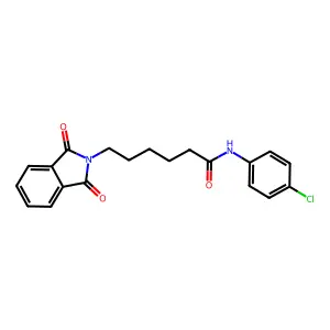 2H-Isoindole-2-hexanamide, N-(4-chlorophenyl)-1,3-dihydro-1,3-dioxo- structure