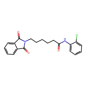 2H-Isoindole-2-hexanamide, N-(2-chlorophenyl)-1,3-dihydro-1,3-dioxo- structure