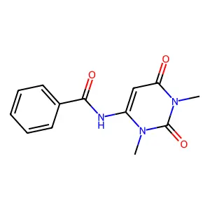 N-(1,3-Dimethyl-2,6-dioxo-1,2,3,6-tetrahydropyrimidin-4-yl)benzamide structure