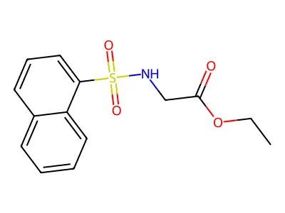 Ethyl 2-(naphthalene-1-sulfonamido)acetate structure