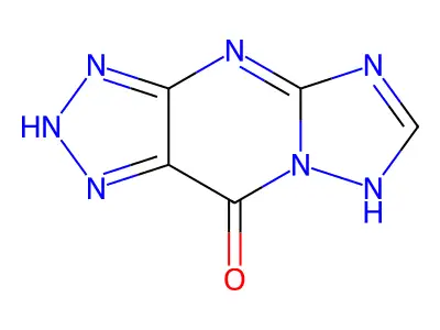 3H-1,2,3-Triazolo[4,5-D][1,2,4]triazolo[1,5-A]pyrimidin-9-OL structure