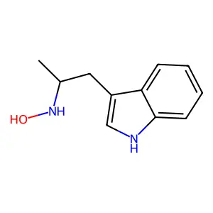 n-Hydroxy-1-(1h-indol-3-yl)propan-2-amine structure