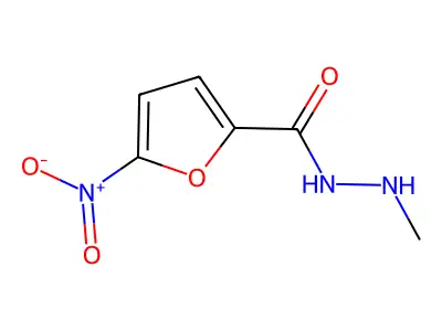 N'-methyl-5-nitrofuran-2-carbohydrazide structure