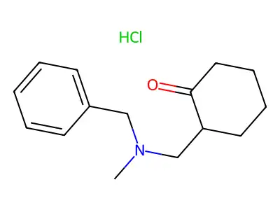 2-[[Benzyl(methyl)amino]methyl]cyclohexan-1-one structure