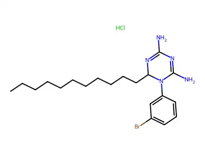 1-(3-Bromophenyl)-6-undecyl-1,3,5-triazinane-2,4-diimine structure