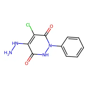 5-Chloro-4-hydrazino-1-phenyl-1,2-dihydro-3,6-pyridazinedione structure