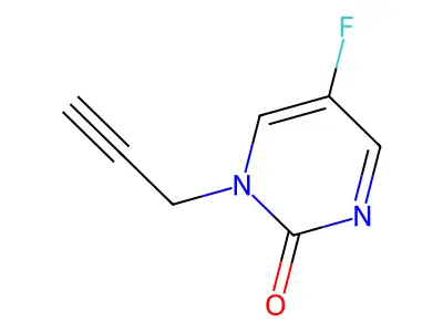 2(1H)-Pyrimidinone, 5-fluoro-1-(2-propynyl)- structure